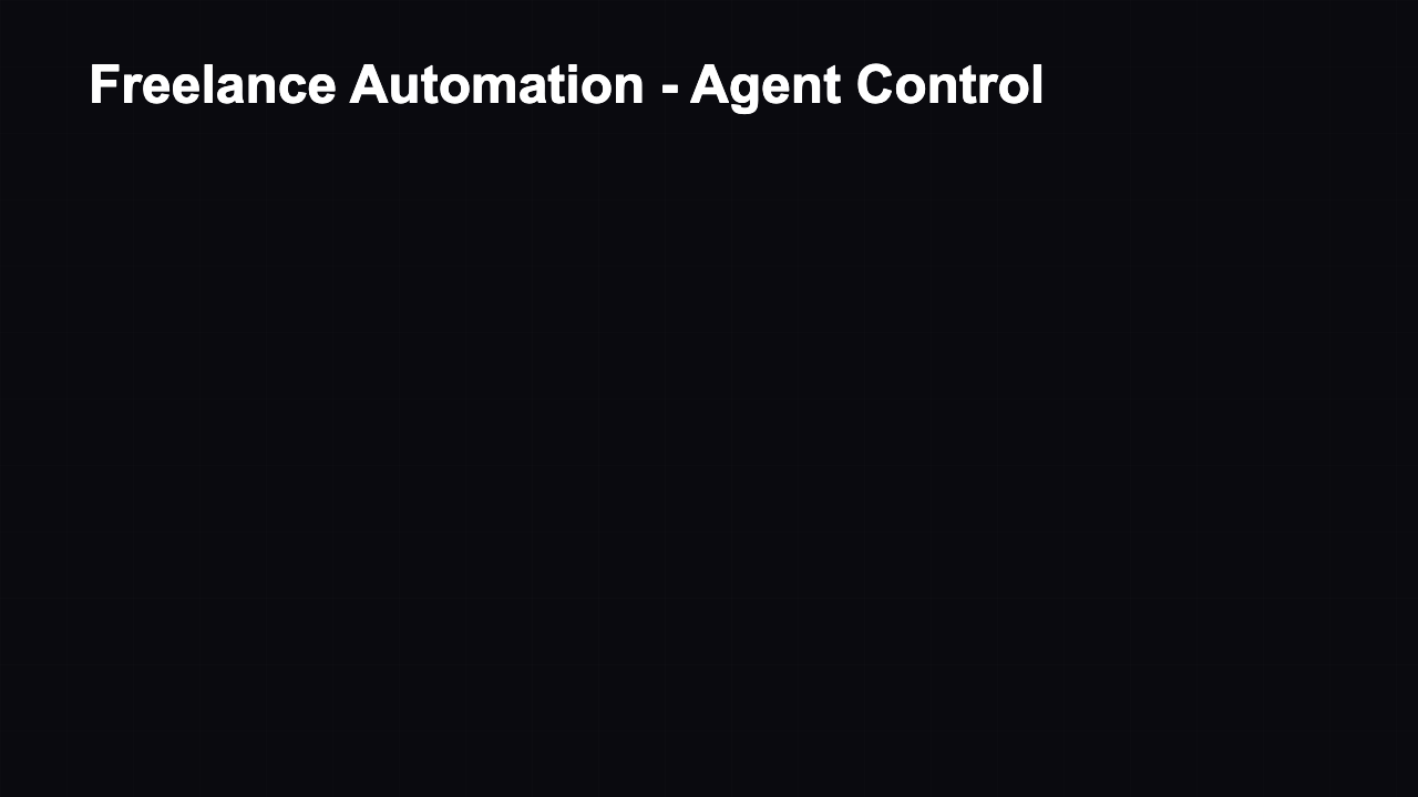 Agent Dashboard - Matrix Dark