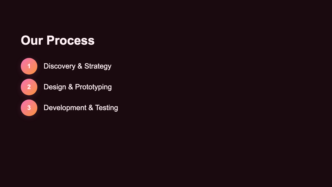 Animated List - Sunset