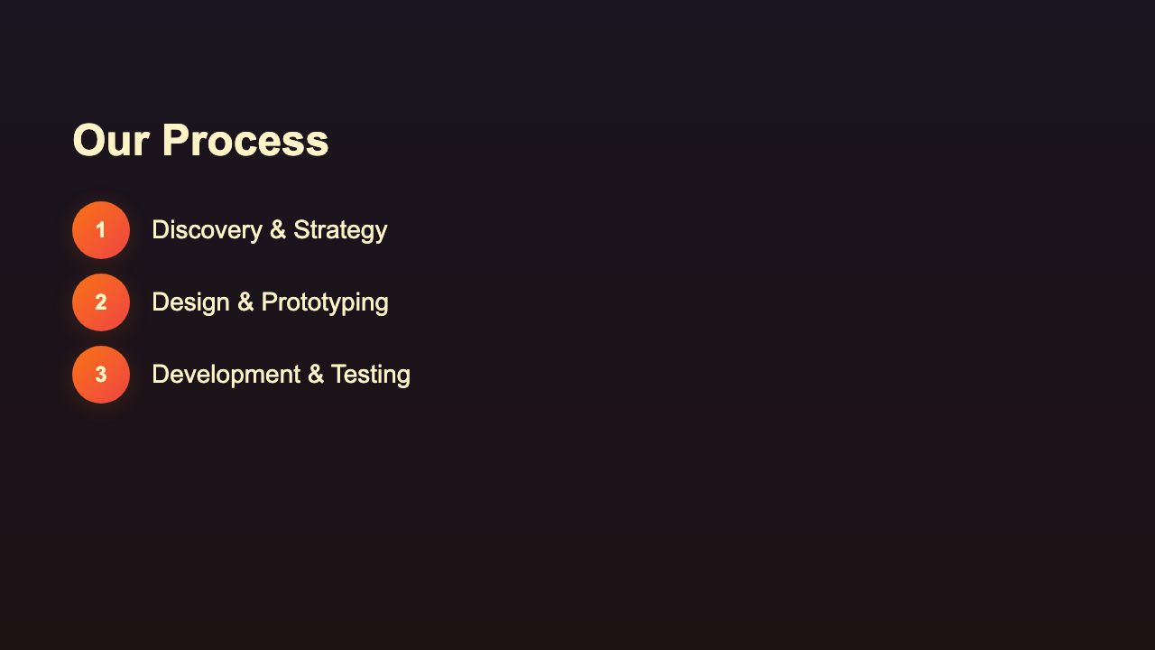 Animated List - Warm