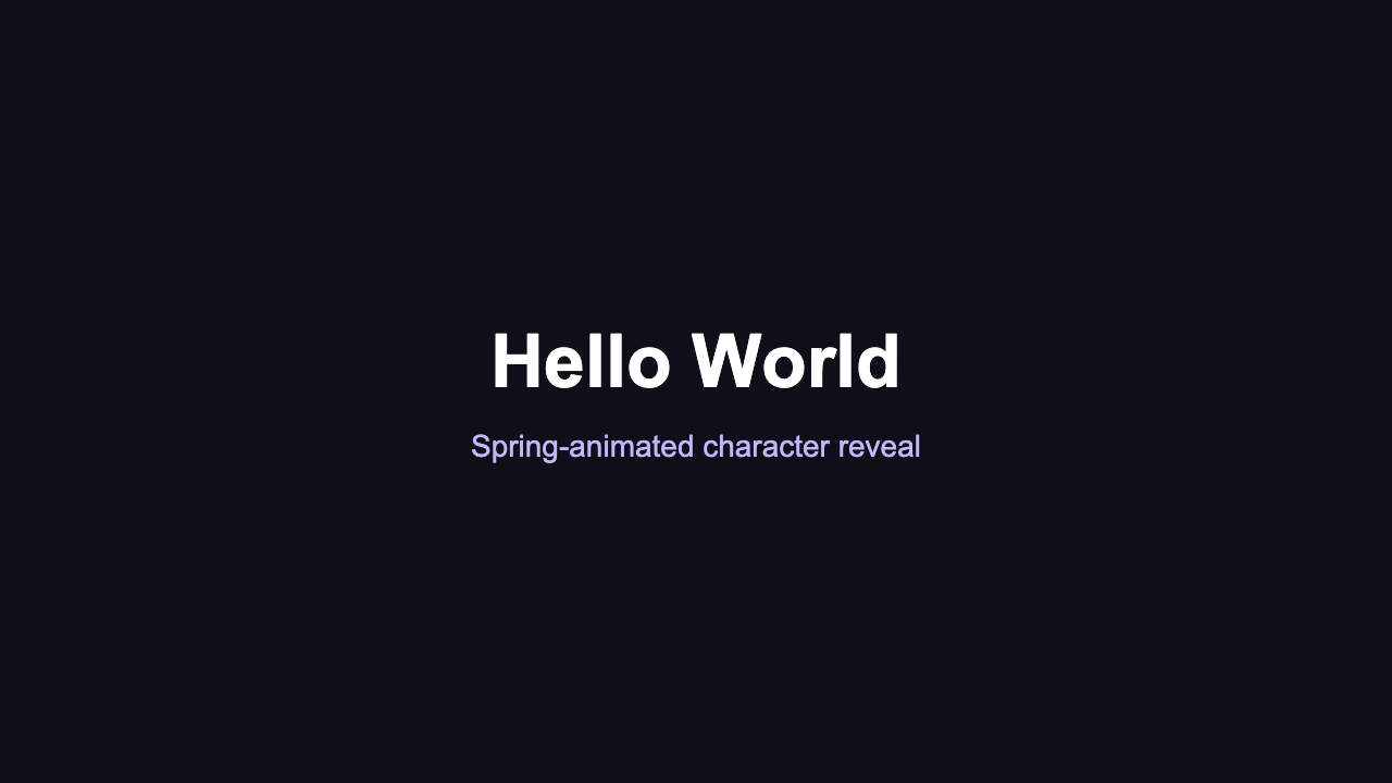 Animated Text - Bold