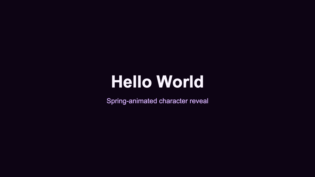 Animated Text - Lavender