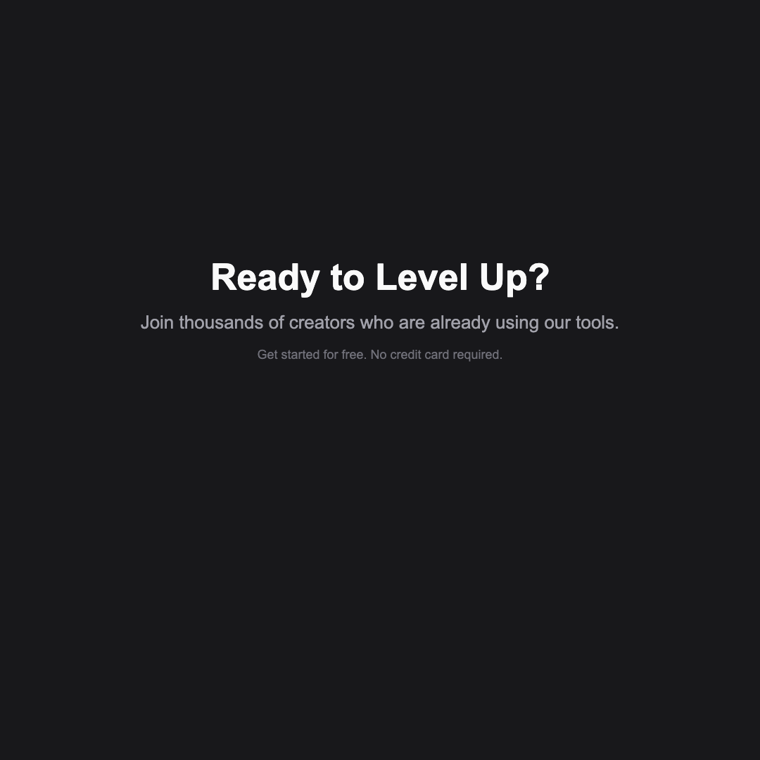 Call to Action - Charcoal Centered