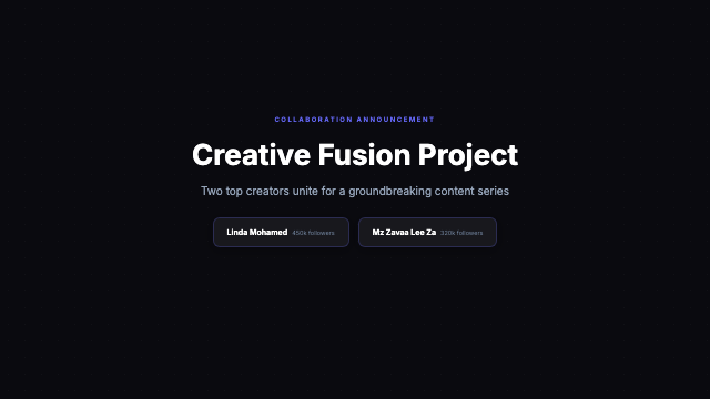 Collaboration - Dark Announcement