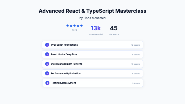 Course Promo preview