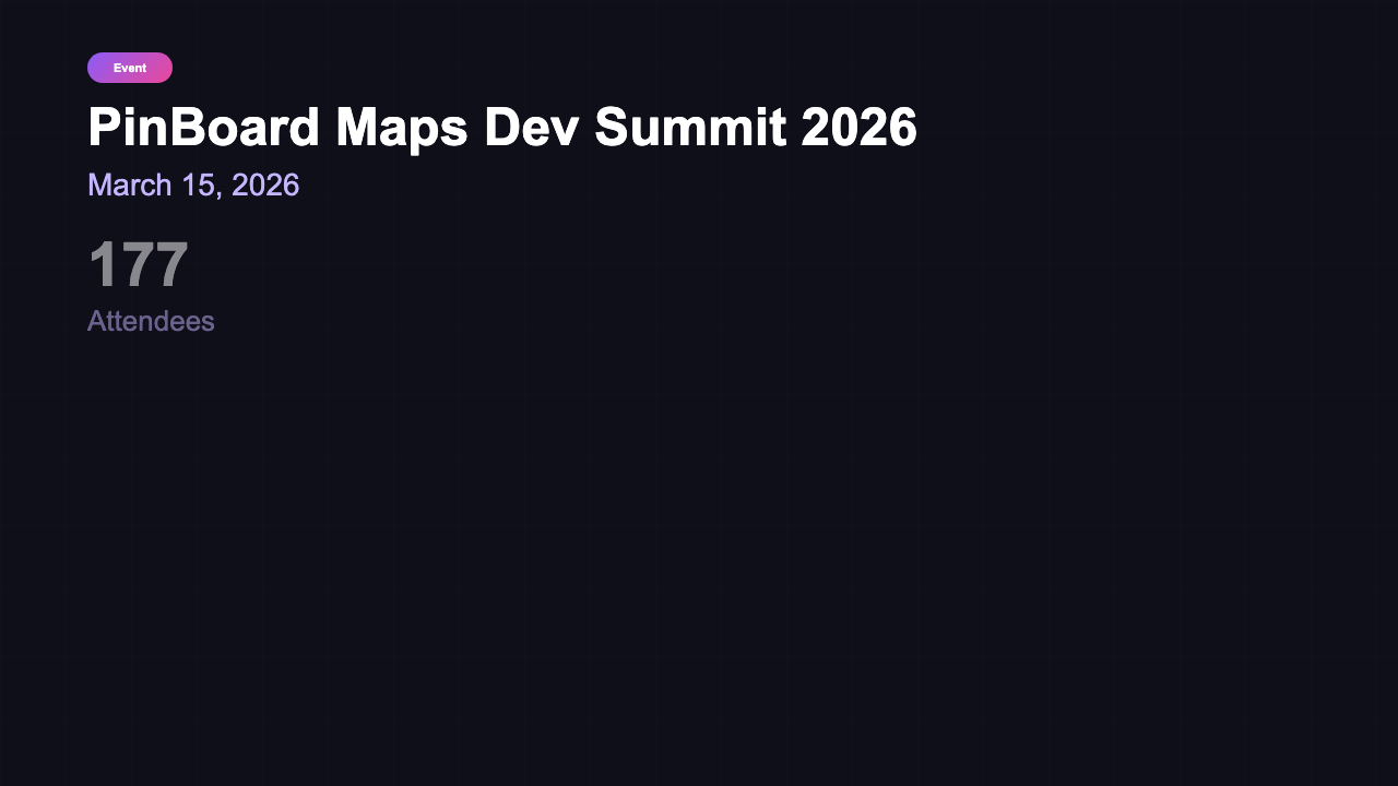 Event Venue - Event Overview Bold