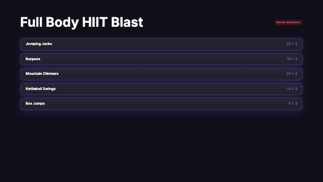 Fitness Routine preview