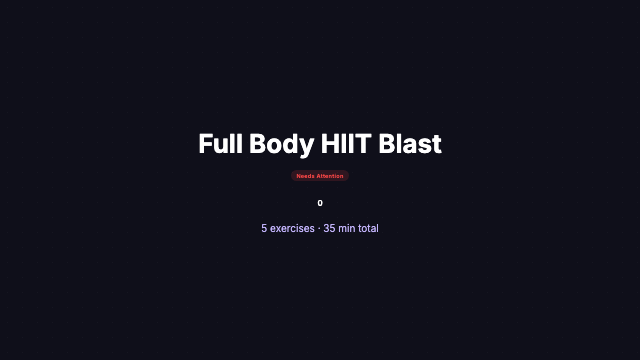 Fitness Routine - Bold Timer Focus