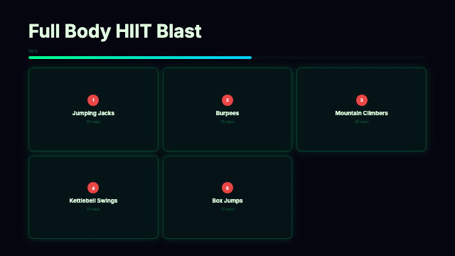 Fitness Routine - Neon Circuit