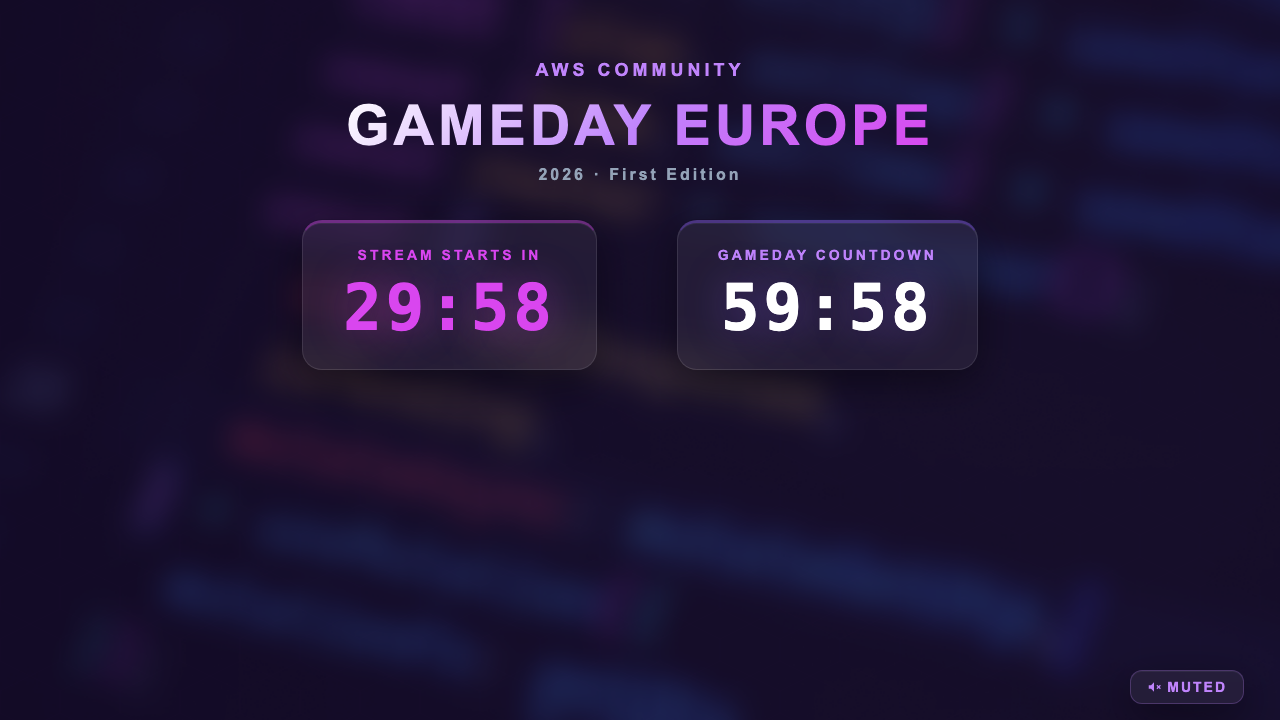 Community GameDay Europe - Countdown