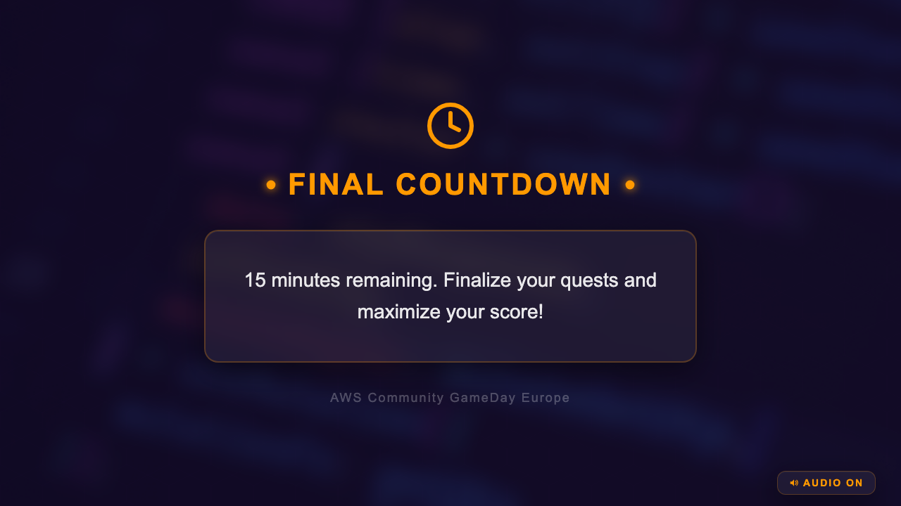 Community GameDay Europe - Final Countdown