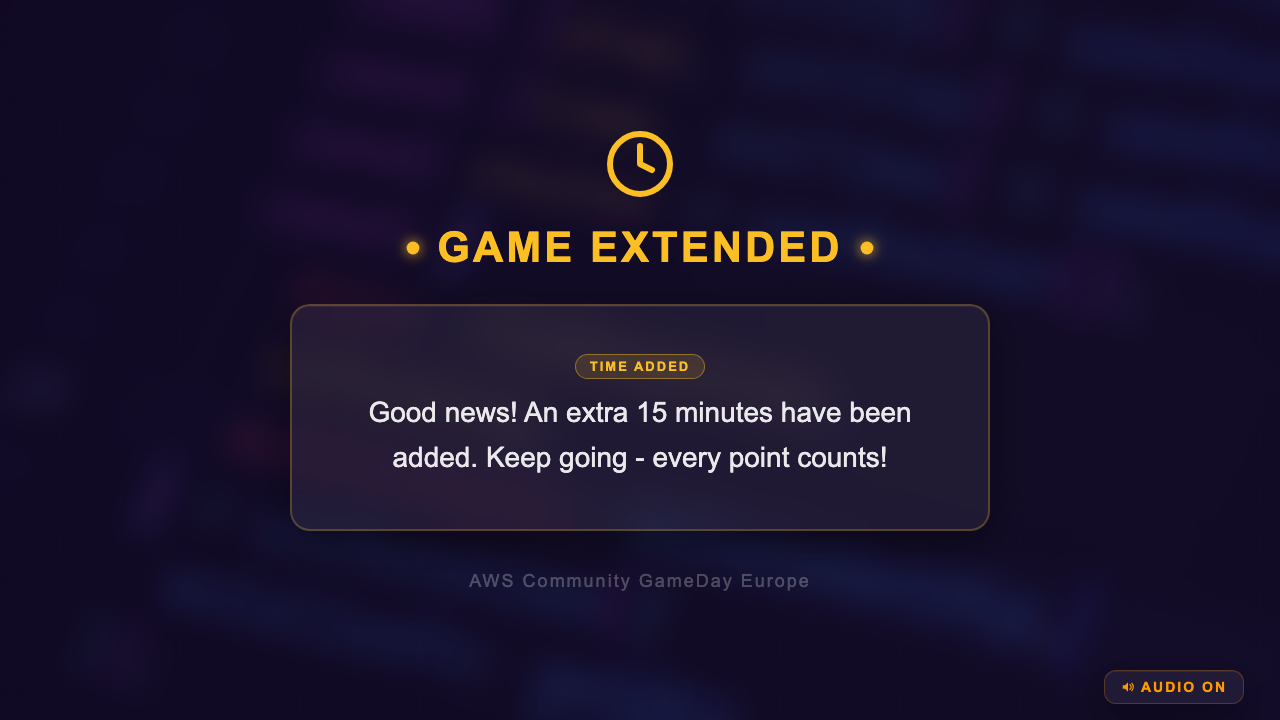 Community GameDay Europe - Game Extended
