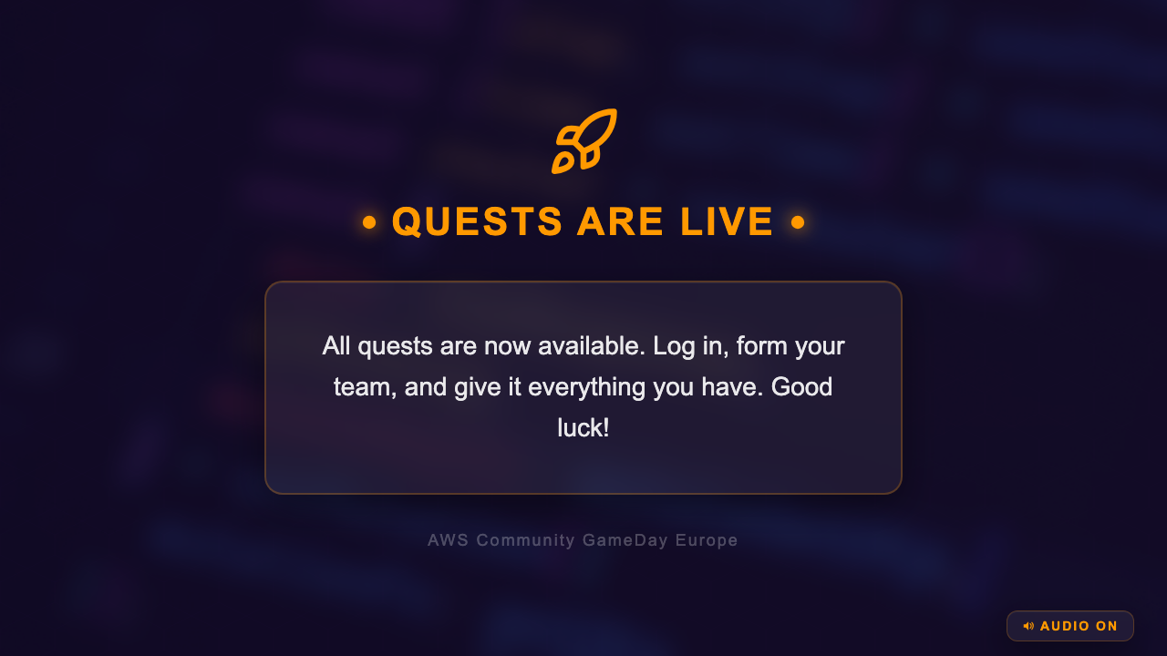 Community GameDay Europe - Quests Live