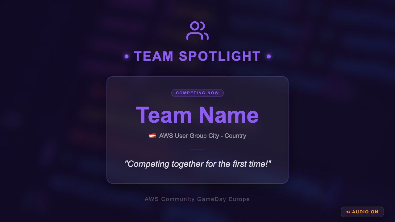 Community GameDay Europe - Team Spotlight