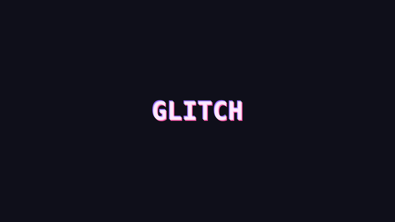 Glitch Text preview