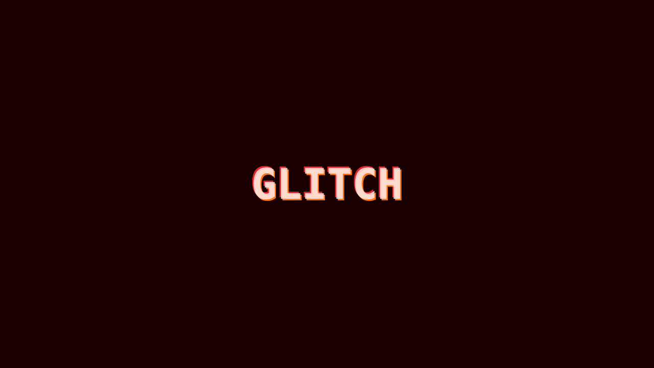 Glitch Text - Crimson