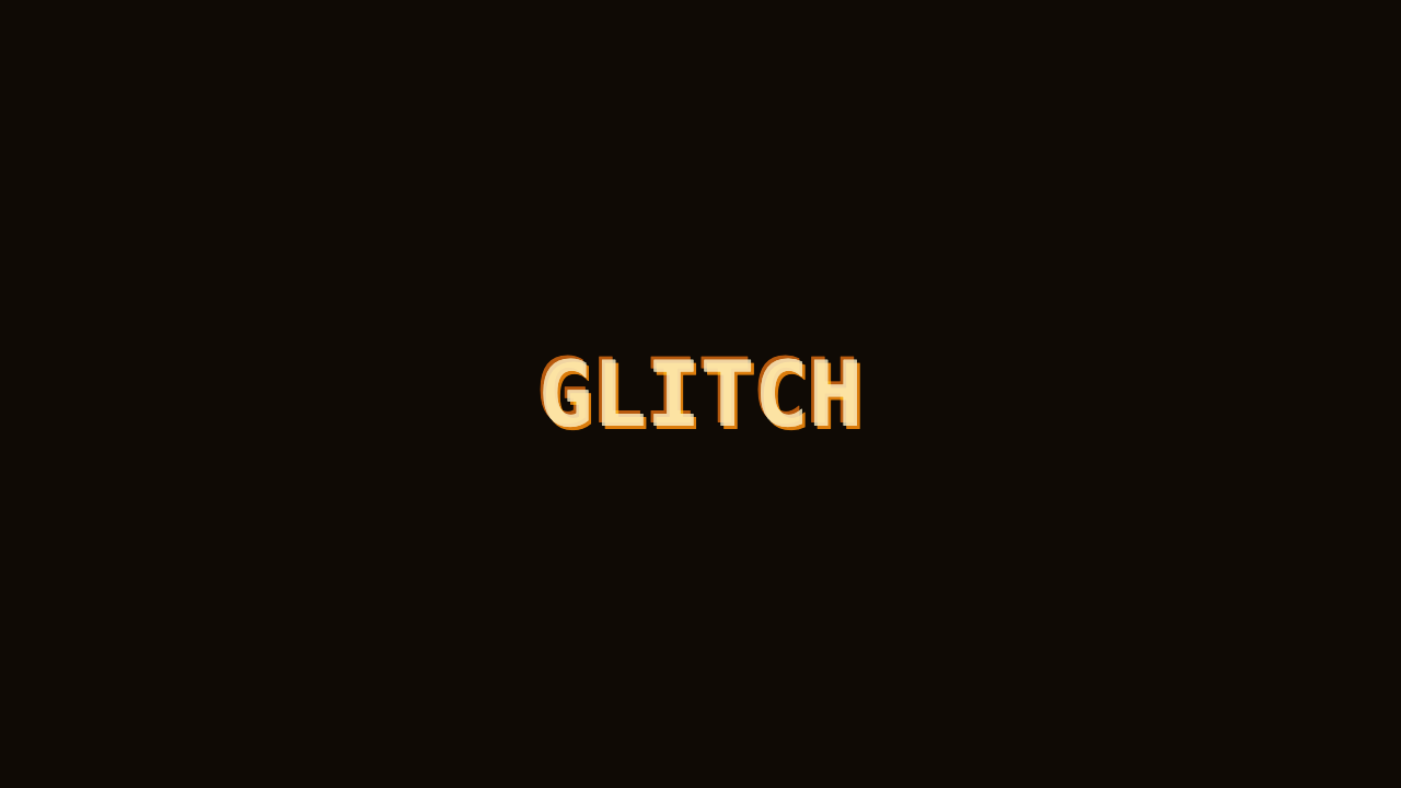 Glitch Text - Espresso