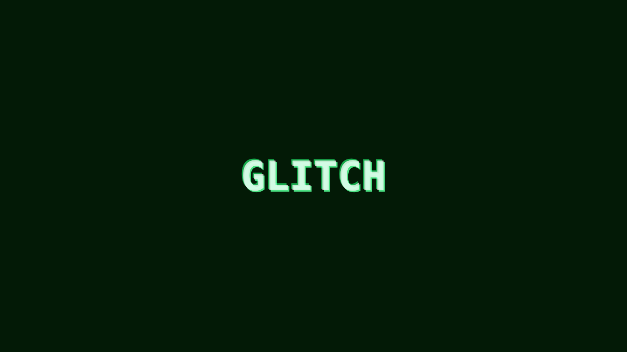Glitch Text - Forest