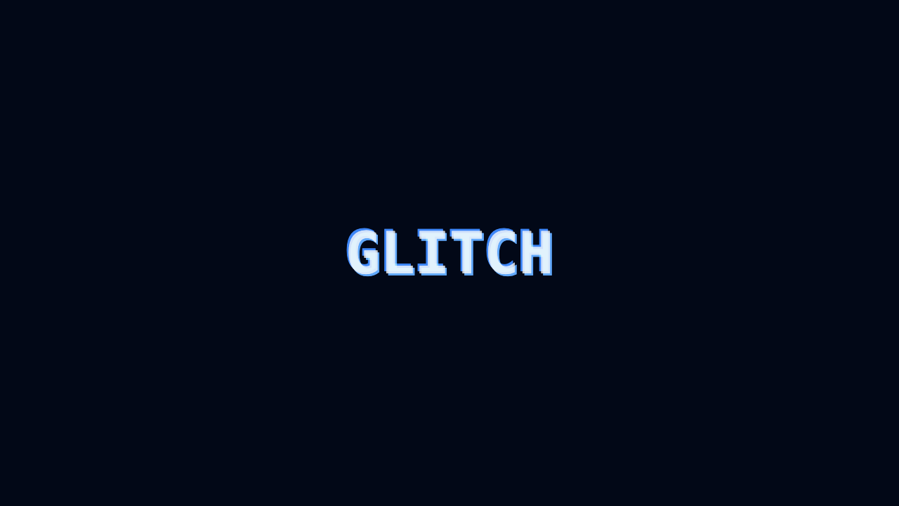 Glitch Text - Midnight