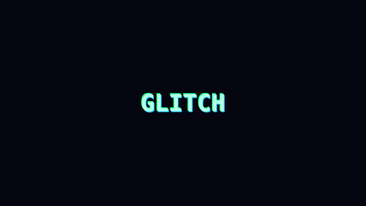 Glitch Text preview
