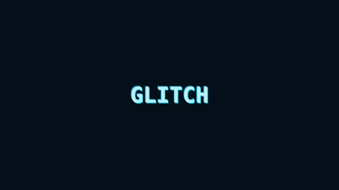 Glitch Text preview