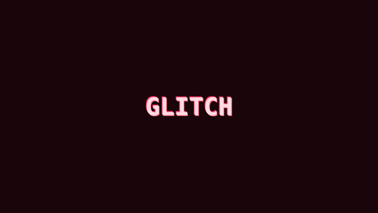 Glitch Text preview