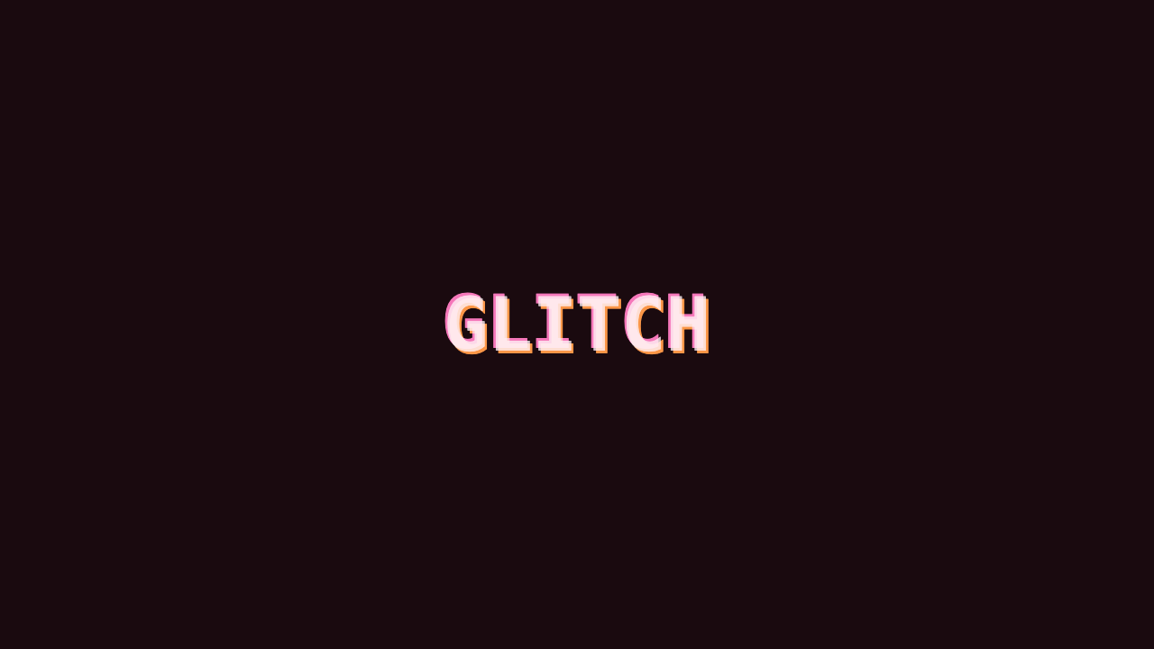 Glitch Text preview