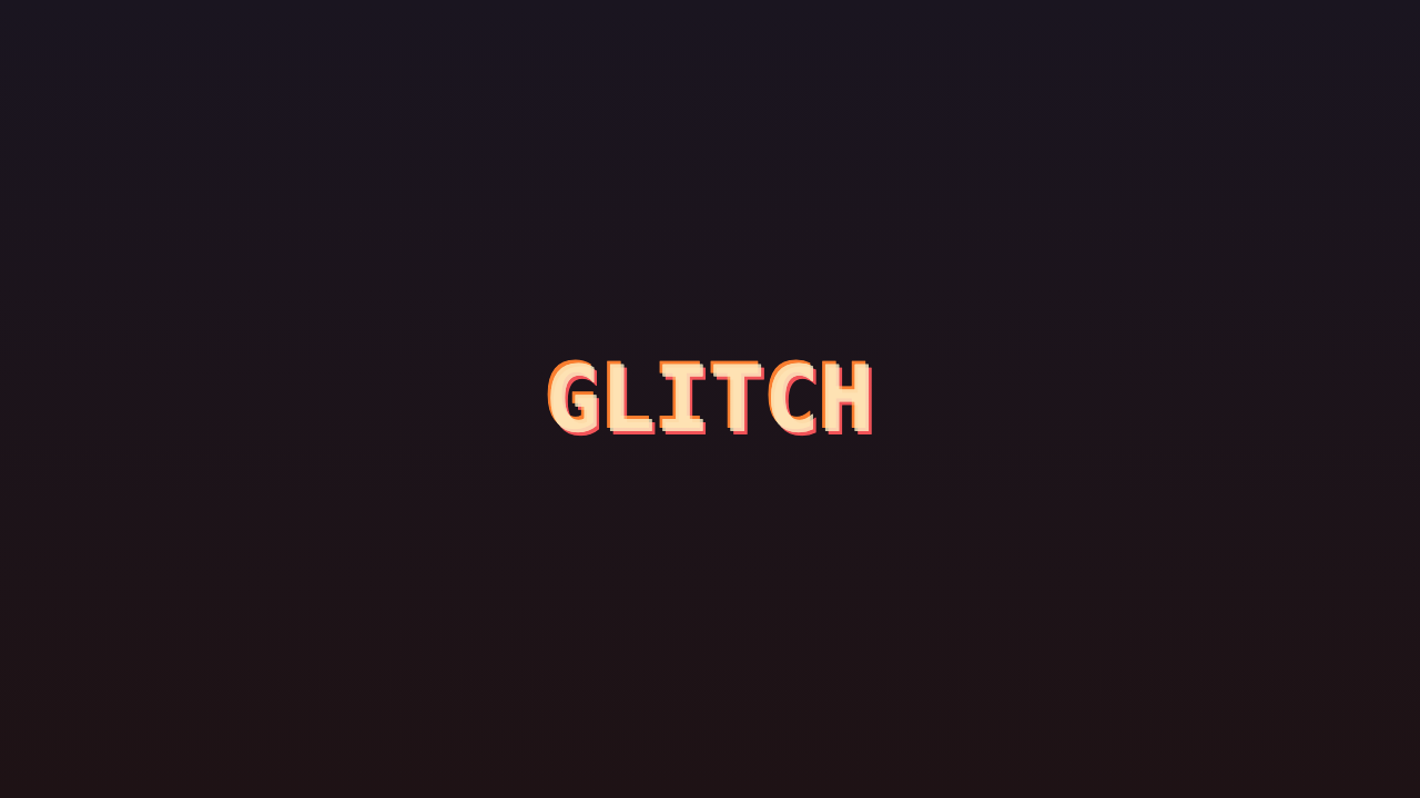 Glitch Text preview