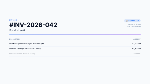 Invoice - Clean Professional