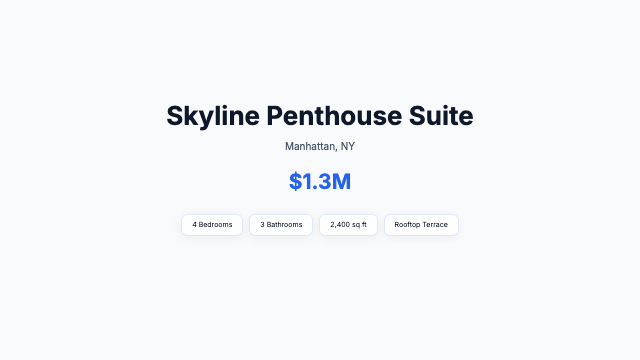 Listing - Clean Showcase