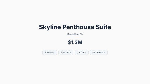 Listing - Minimal Showcase