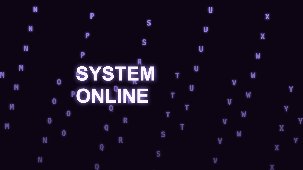 Matrix Rain - Lavender