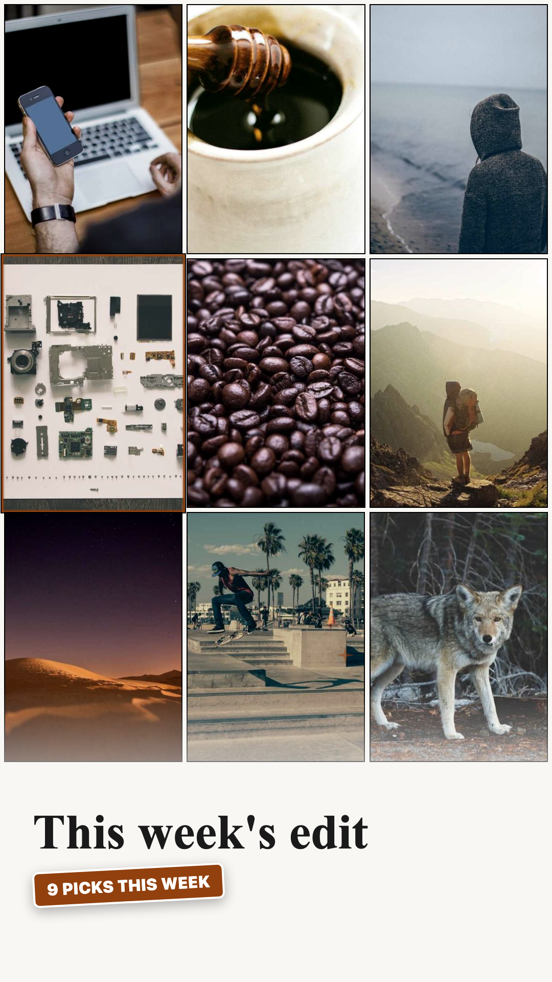 Mood Board - Editorial Grid