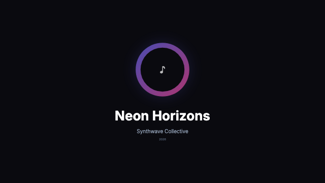 Music Visualizer - Dark Radial