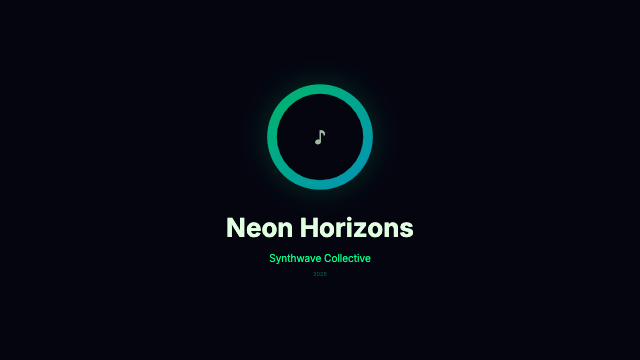 Music Visualizer - Neon Radial