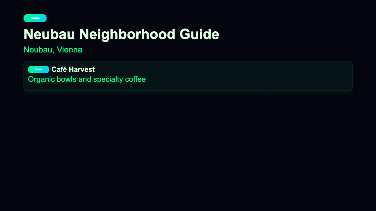 Neighborhood Guide - Highlights Reel Neon