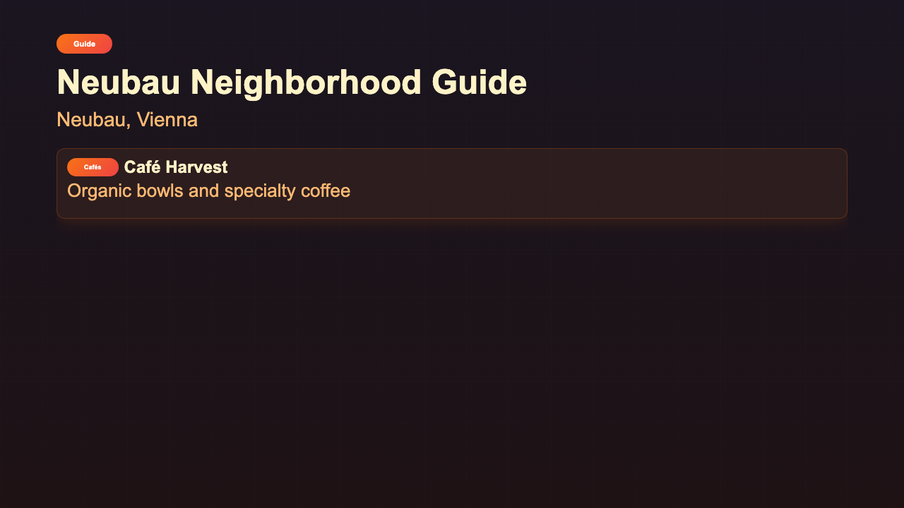 Neighborhood Guide - Highlights Reel Warm