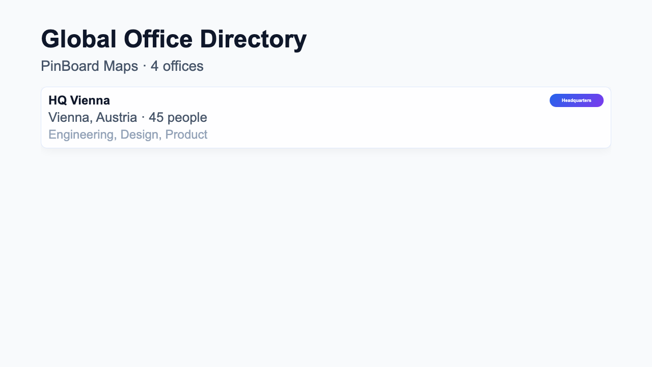 Office Directory - Card List Clean