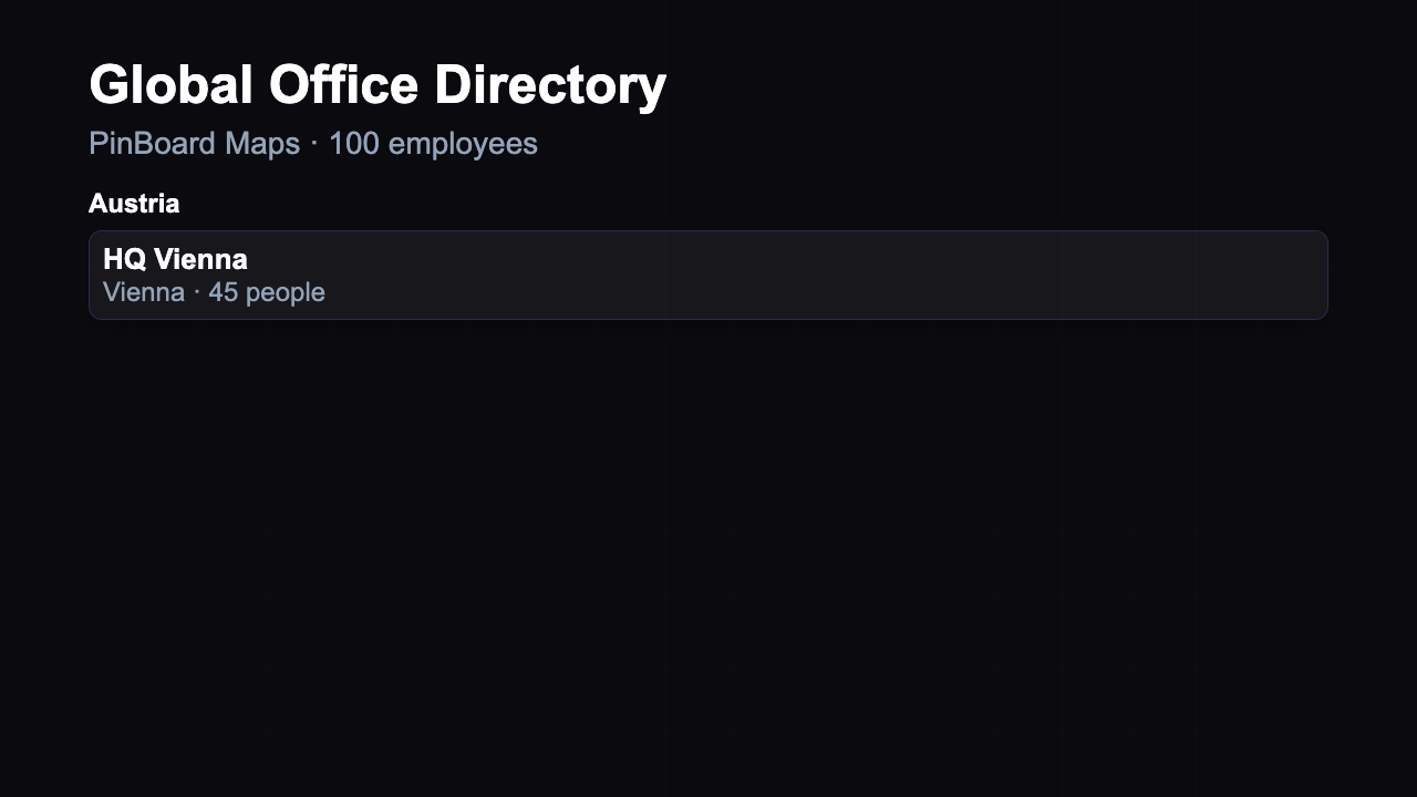 Office Directory - Region Groups Dark