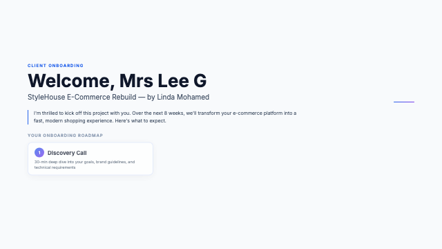 Onboarding - Clean Professional