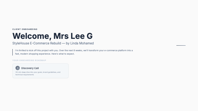 Onboarding - Minimal Professional