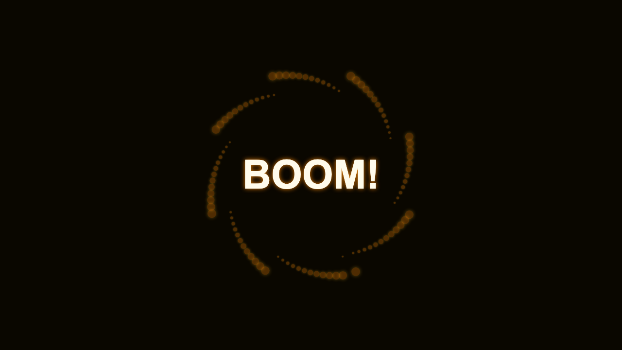 Particle Explosion - Gold