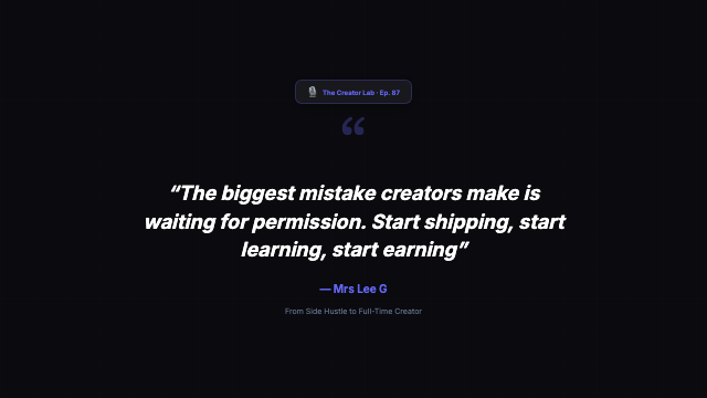 Podcast Audiogram - Dark Quote Card