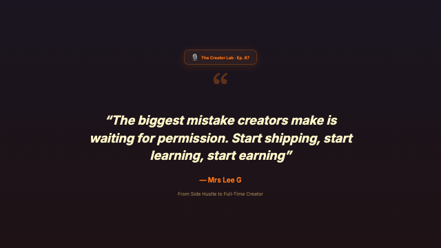 Podcast Audiogram - Warm Quote Card