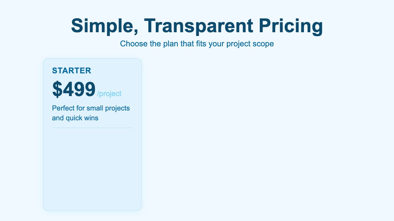 Pricing - Pricing Arctic Tiers