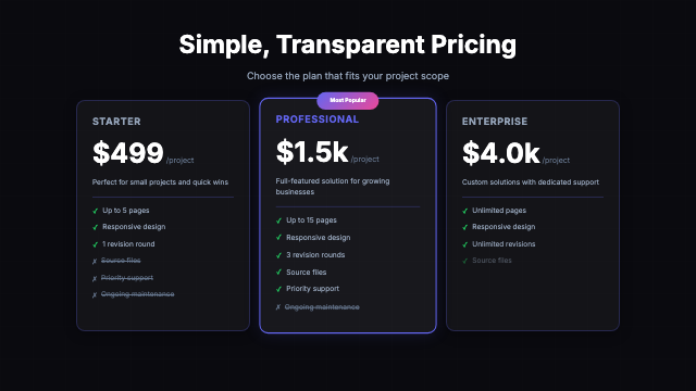 Pricing preview