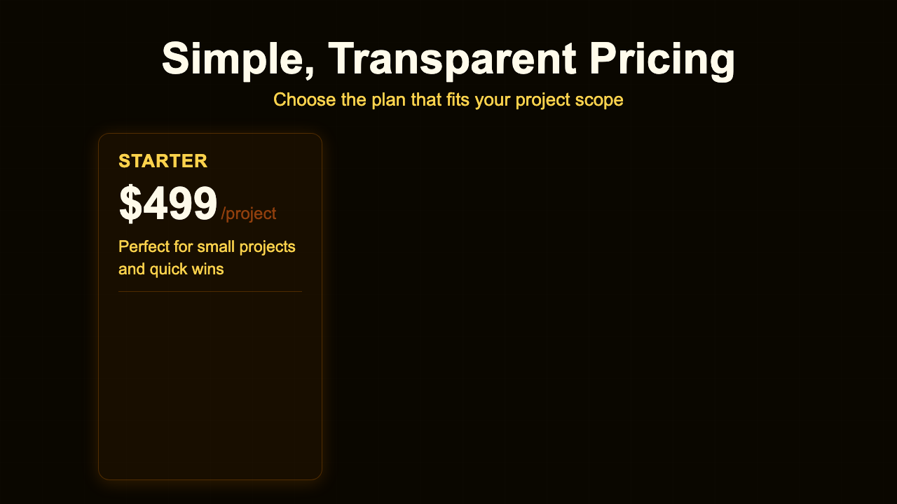 Pricing - Pricing Gold Tiers