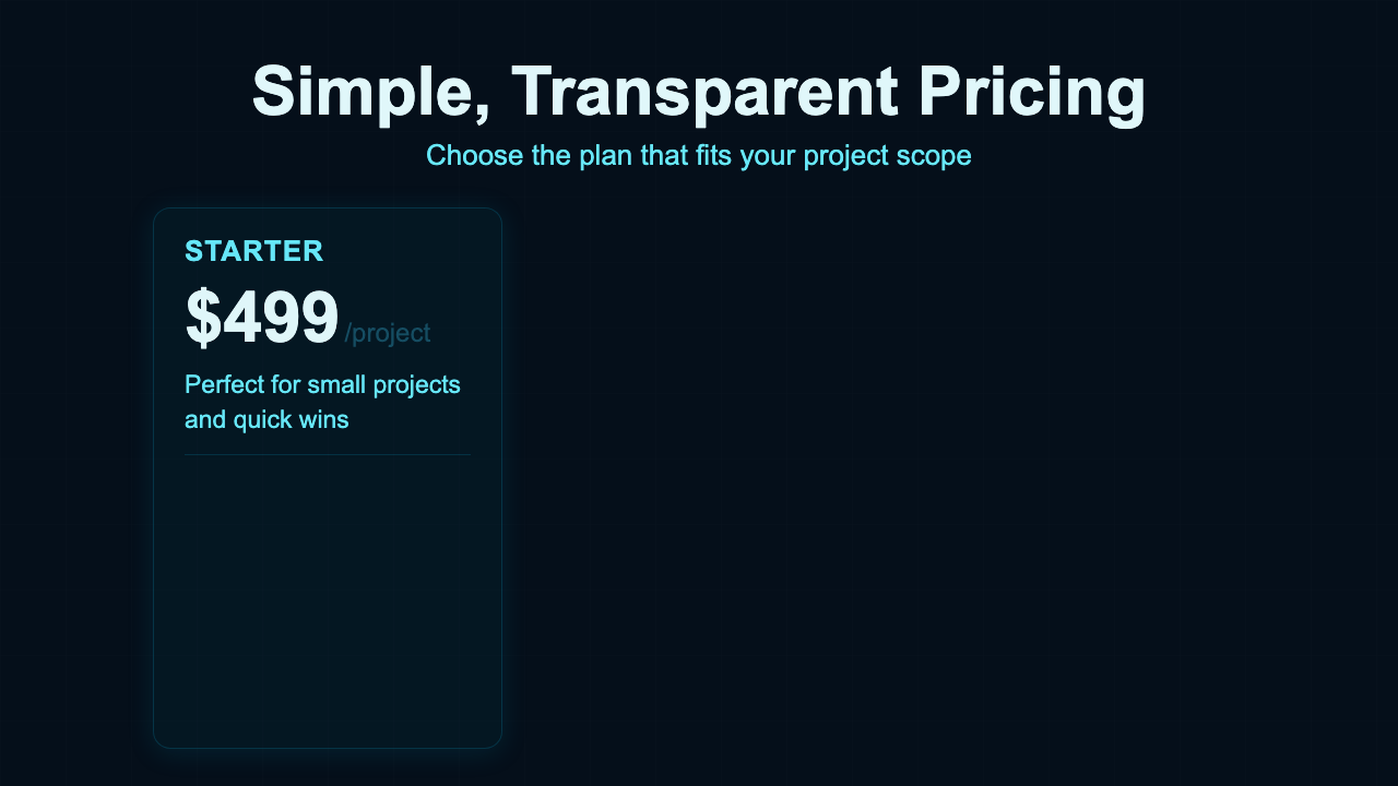 Pricing - Pricing Ocean Tiers