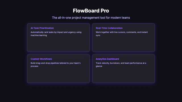 Product Launch - Bold Feature Grid