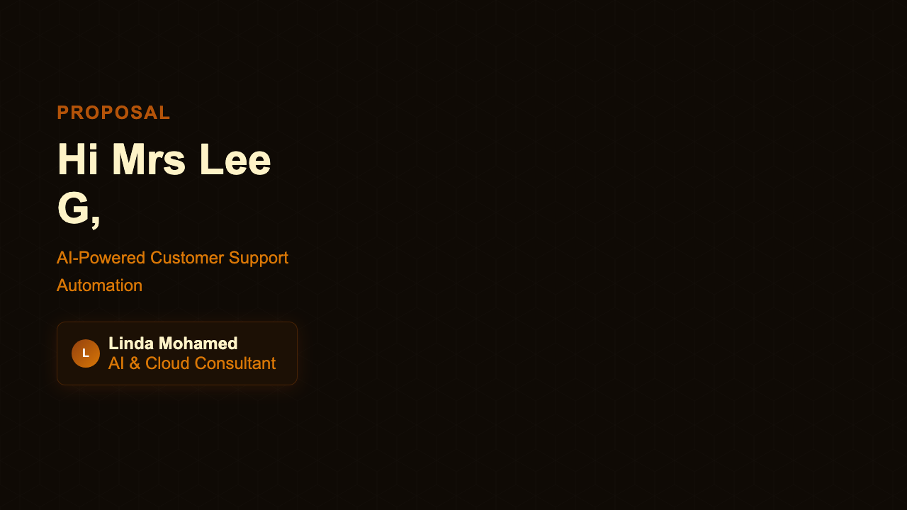 Project Proposal - Espresso Executive