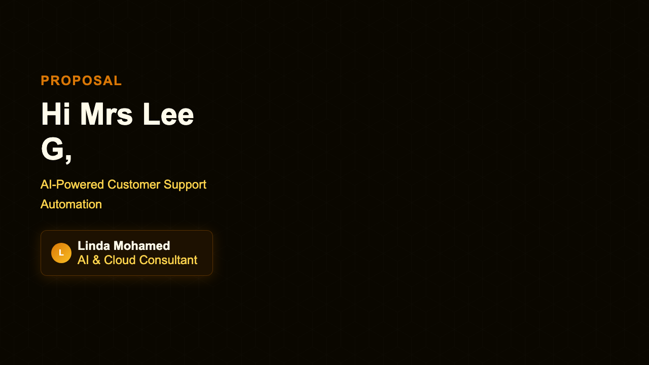 Project Proposal - Gold Executive